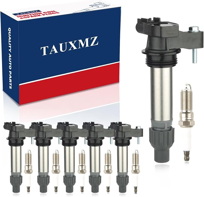 Ignition Coil Pack UF569 and Spark Plugs 41109 Replacement for Chevrolet Buick Cadillac GMC Saturn 3.6L and CTS 2.4L 3.0L 3.6L l4 V6 (Set of 6)