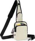 Crossbody Bag Anti Theft Sling Bag for Women Men RFID Blocking, Small Shoulder Chest Bags with Zipper Lock