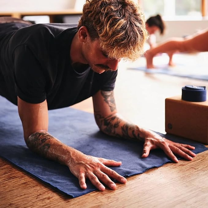 Manduka eQua Hot Yoga Mat Towel - 71" | Rapid Moisture Activated Grip | Ultra Soft Microfiber | Quick Dry | Lightweight, Travel Friendly Mat Layer | 71 x 24 inches | Sage Solid