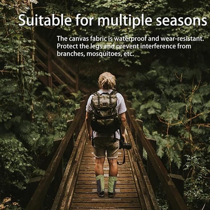Outdoor Waterproof Leggings Trekking Breathable Leggings Mudguard Jungle Anti-Snake Bite Shoe Cover (Color: A, Size: One Size)