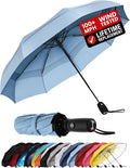 Repel Windproof Travel Umbrella - Compact & Withstands Winds up to 100MPH , Strongest Premium Auto Folding Umbrella for Rain and Sun - Durable, Light & Portable for Women & Men , Fits Backpack & Cars