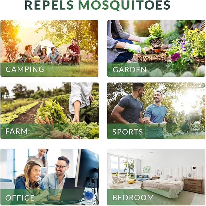 Mosquito Repellent Spray: Travel Size Mosquito Repellent Spray for Body - DEET-Free - Plant-Based Mosquito Spray Outdoor Indoor Use for Camping Travel Backyard - Against Mosquitoes - 2 Count