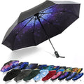 SY COMPACT Travel Umbrella - Windproof Automatic Compact Umbrella for Rain, Lightest 8-Rib, Small, Strong & Portable, Durable Grip, Fits Backpack & Car, Factory Direct (UV Available)