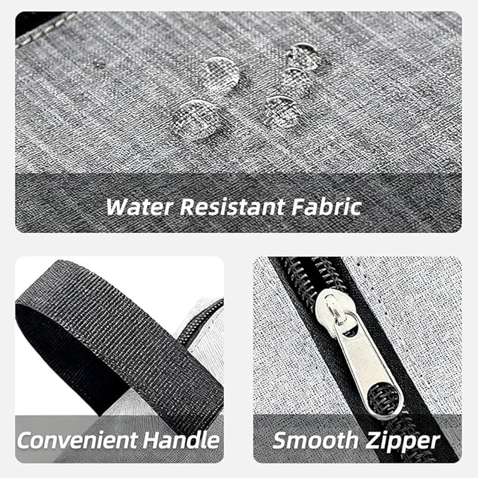 DSYSC Travel Toiletry Bag for Women Men, Small Makeup Bag, Water-Resistant Cosmetic Bag, Cosmetic Pouch, Traveling Dopp Kit, Travel Essentials Accessories (Grey)