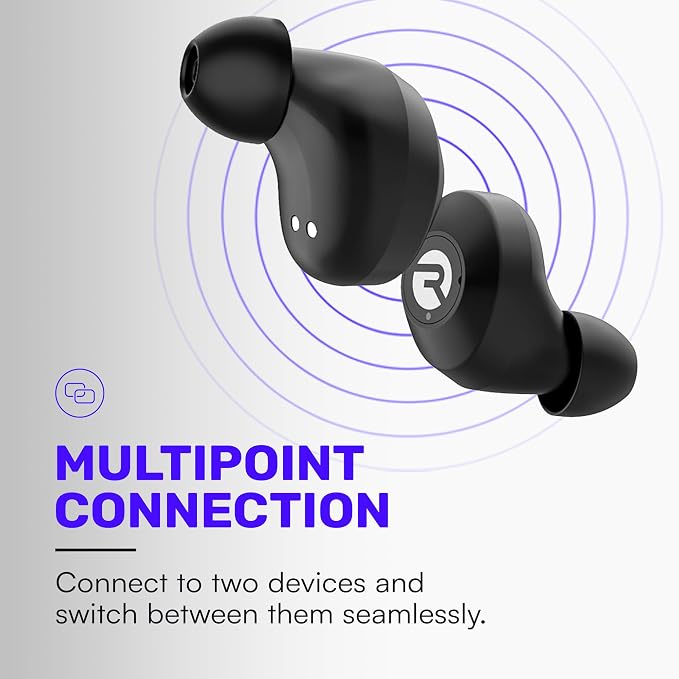Raycon Everyday Bluetooth Wireless Earbuds with Microphone - Active Noise Cancelling, Sweat & Water-Resistant Earphones, Ear Buds Wireless Bluetooth Up to 32 Hours Playtime (Rose Gold)