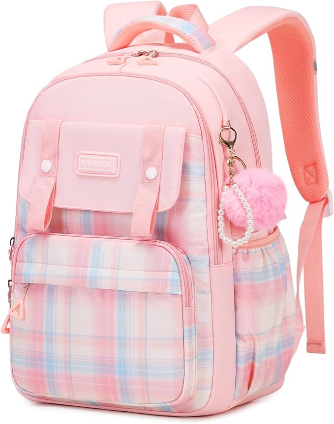MUSEVOS Girls Backpack, Ideal School Backpack for Girls from Elementary to Teen Years, Kawaii Bookbag Cute Large Capacity
