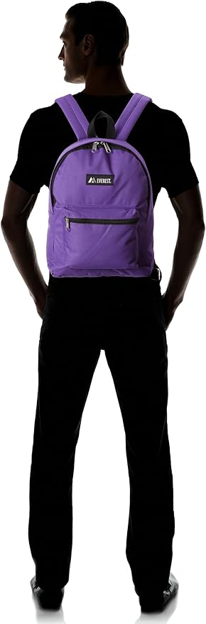 Everest Basic Backpack, Dark Purple, One Size