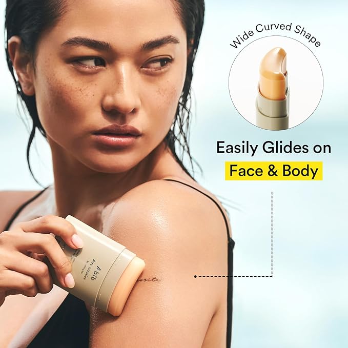 Abib Airy Sunstick Protection Bar DUO SPF50+ Broad Spectrum, Semi-Matte Sunscreen Stick for Oily & Combination Skin, No White Cast, Water-Resistant, Korean Sunscreen, 0.81 oz / 23 g, 2 Count