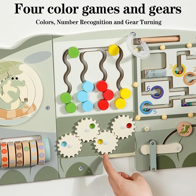 Sensory Wall Panel for Kids Activity Wall Busy Board Panels, Montessori Sensory Toys, Toddler Learning Activity Center