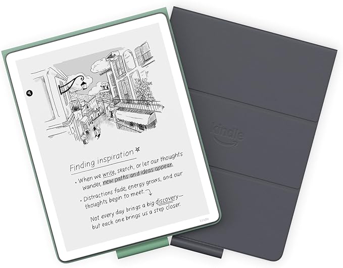 Amazon Kindle Scribe Folio Cover with Magnetic Attach, Designed with Sustainability in Mind, Functional & Protective Case - Plant-Based Leather