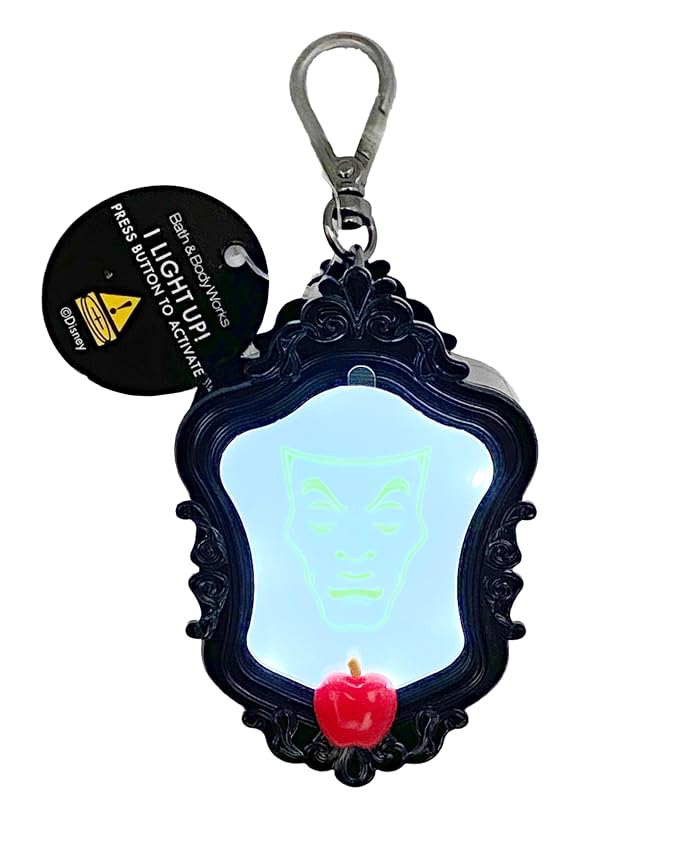 Bath & Body Works Disney Villains Collection Evil Queen Mirror Light-Up Hand Gel Holder with a Natural Oats Sample Soap