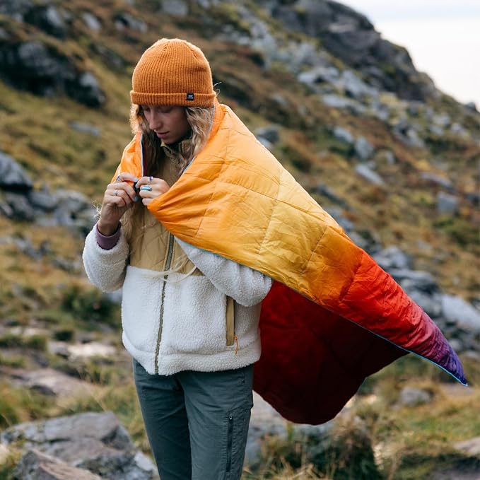 Rumpl NANOLOFT Puffy Blanket - Patina Pixel Fade - Travel