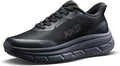 Men's Non Slip Work Shoes Waterproof Easy Slip Sneakers for Kitchen Restaurant Chefs Nurses with Arch Fit Support Orthopedic