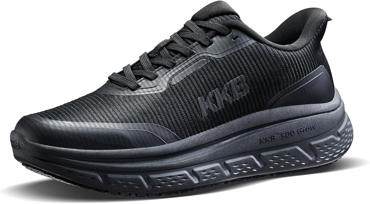 Men's Non Slip Work Shoes Waterproof Easy Slip Sneakers for Kitchen Restaurant Chefs Nurses with Arch Fit Support Orthopedic