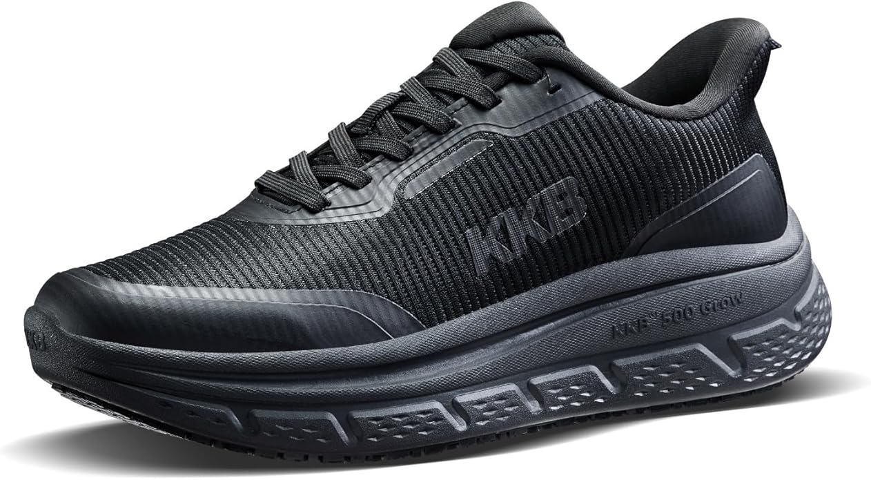 Non Slip Work Shoes Women Easy Slip Walking Shoes for Women Waterproof Sneakers for Restaurant Kitchen Nursing with Arch Fit Support Orthopedic