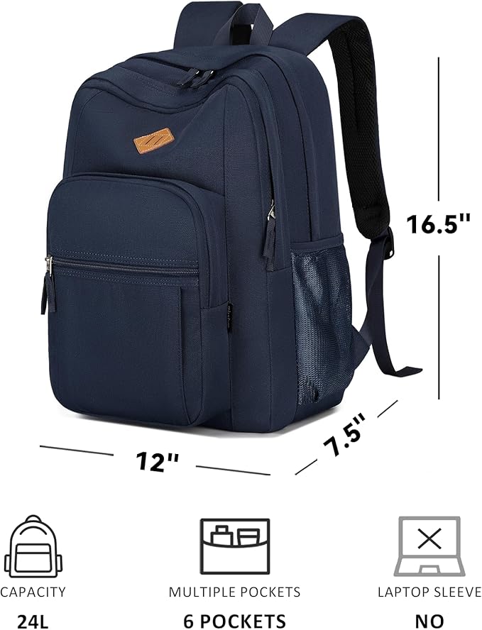 abshoo Classical Basic Travel Backpack For School Water Resistant Bookbag | For School, For School