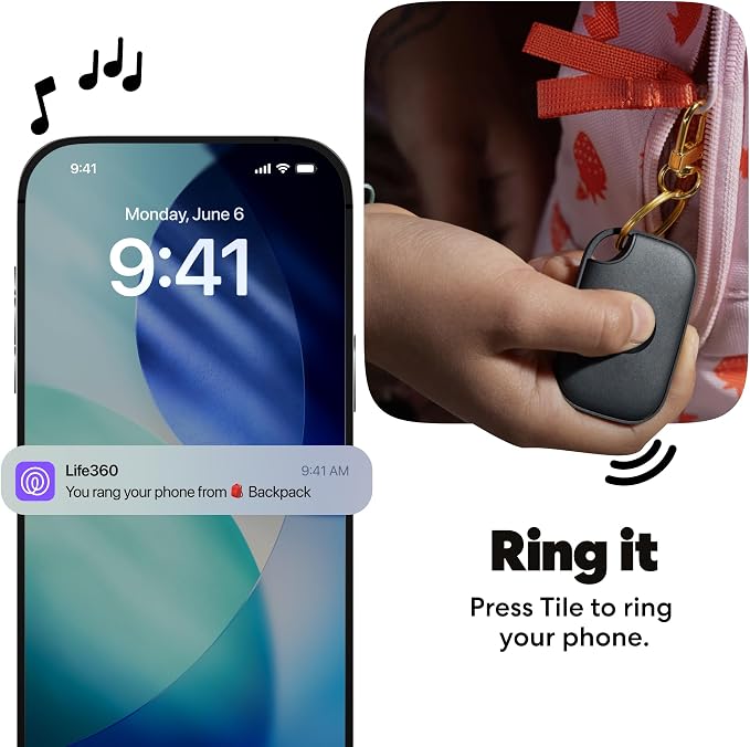Tile by Life360 Pro - Powerful Bluetooth Tracker, Key Finder and Item Locator for Keys Bags, and More. Both iOS and Android Compatible. Phone Finder. 4-Pack (Black/White)