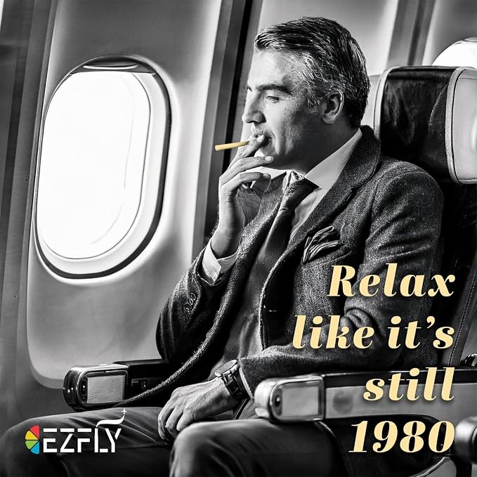 EZFly - Travel Essentials - TSA Accepted Flavored Air Puffer, Travel Accessories for Plane, Cruise, Bus and Train, Best Airplane Gadgets - Electric and Smoke Free (4 Pack)