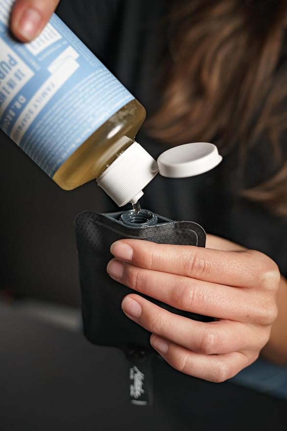 Matador Toiletry Bottles - 3 OZ Travel Bottles for Toiletries; TSA Approved Toiletry Pouches with Labels; Refillable Travel Pouch; Containers for Creams, Gels, Pastes, and Liquids