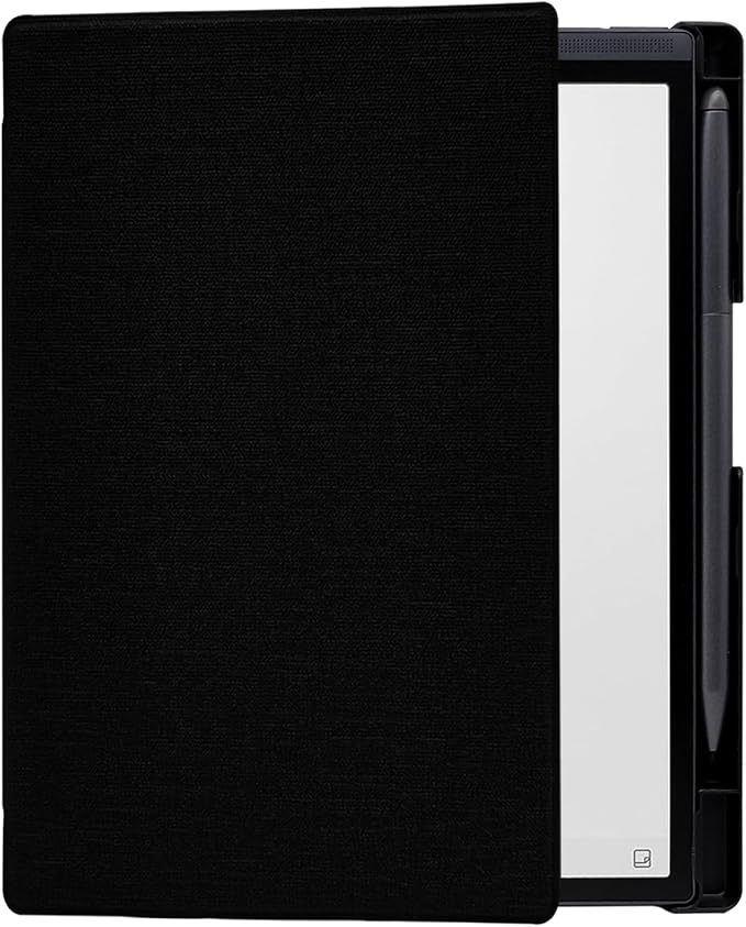 Slimshell Case for 8.2'' iFLYTEK AINOTE Air 2 Smart Auto Sleep/Wake Ultra-Thin Lightweight Leather Folio Cover with Built-in Pen Holder & Magnetic Closure (Cloth Black)