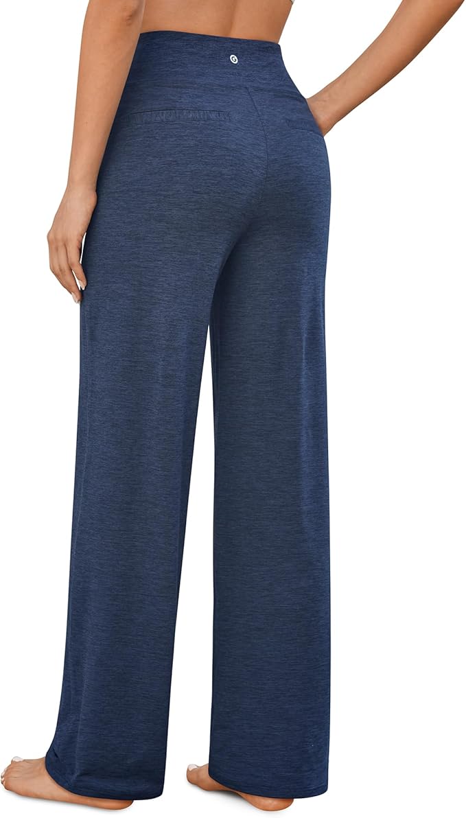 G4Free EverGoing Yoga Pants Women Wide Leg Pants with Pockets High Waist Stretch Dress Casual Sweatpants Petite/Regular/Tall