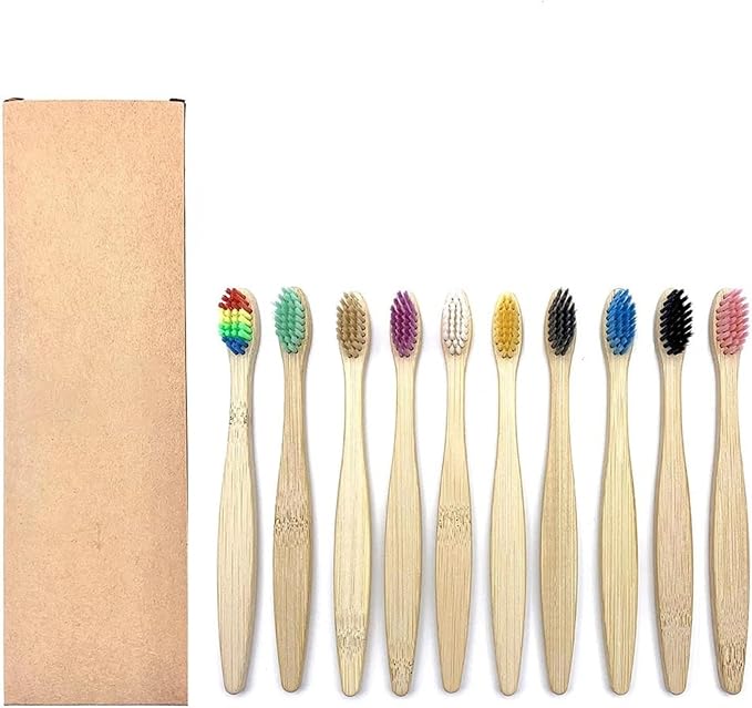 Manual Toothbrush 10PCS Colorful Toothbrush Set Soft Bristle Teeth Whitening Toothbrushes Soft Care Toothbrush(10PCS Kids Set)