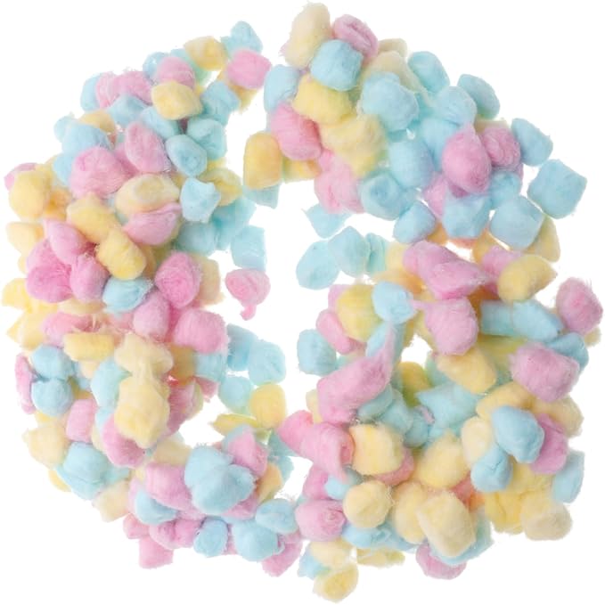 500g Colorful Cotton Balls for Baby Face Cleaning Soft Cotton Balls in Pink for Newborns for Gentle Skin Care and Makeup Application