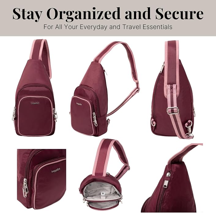 Baggallini Securtex Anti-Theft Daytripper Sling