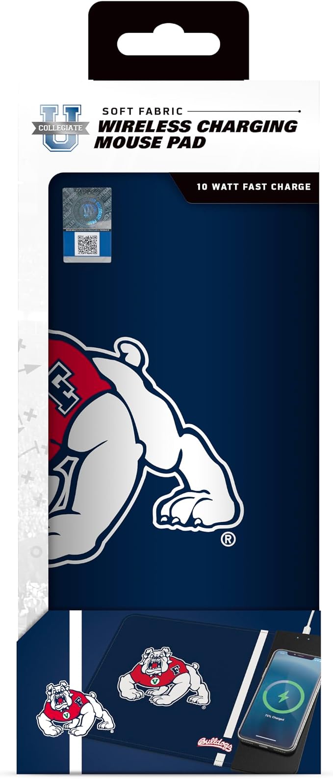 SOAR NCAA Unisex Cell Phone Wireless Charging Mouse Pad