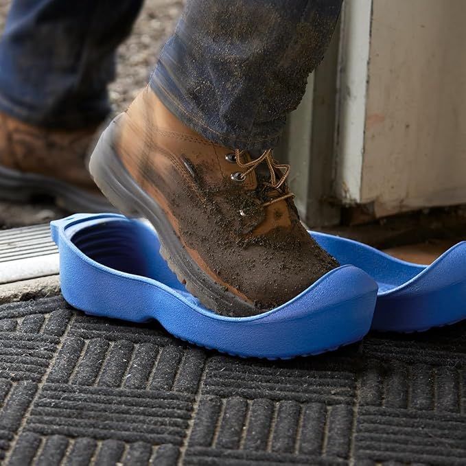HexArmor YULEYS, Hands-Free Reusable Work Boot & Shoe Covers With Universal Fit, Slip-Resistant Tread and Heel-Locking Grip