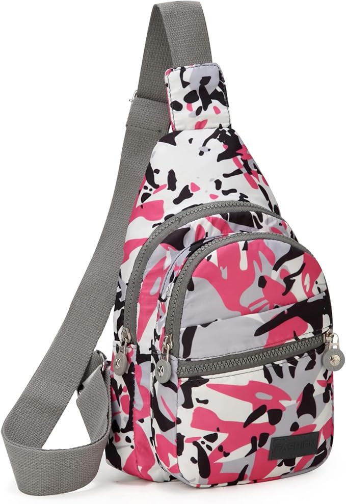 EVANCARY Small Sling Bag for Women Men, Sling Backpack Chest Daypack Crossbody Bag for Travel Outdoor Hiking