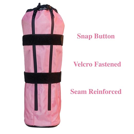 Walking Boot Cover for Medical Fracture Cast Pink Tall, XSmall | Water Resistant Slip Resistant Rubber Sole Easy On and Off Snug Fit
