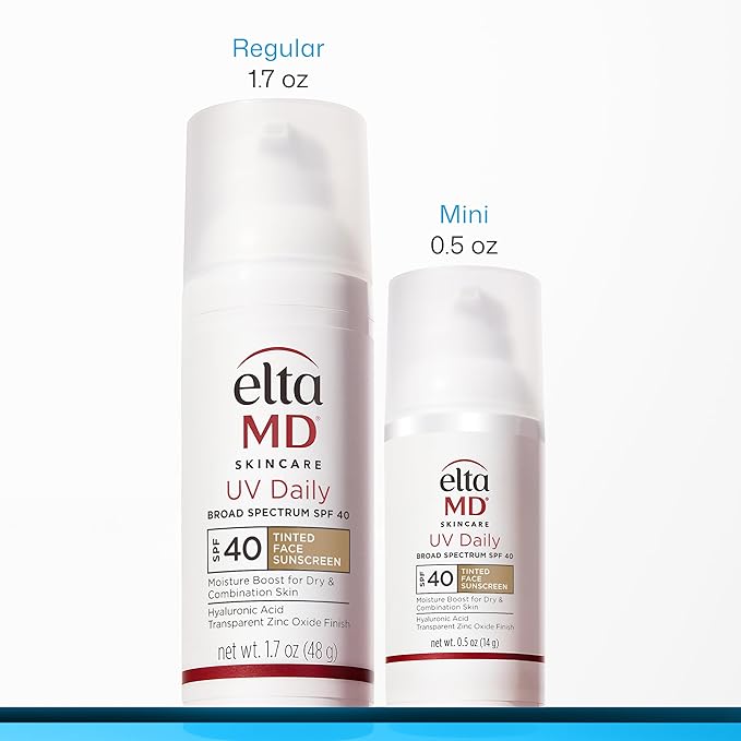 EltaMD UV Clear Tinted Face Sunscreen, SPF 46 Oil- Free Tinted Moisturizer with Zinc Oxide, Dermatologist Recommended Sunscreen, 0.5 oz Pump