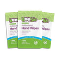 Boogie Antibacterial Hand Wipes - 30 Count - Hypoallergenic & Alcohol-Free - Individually Wrapped - Travel and Diaper Bag Essential