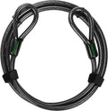 7 ft x 1/2" Heavy Duty Cut-Proof Security Cable | Flexible Vinyl-Coated Braided Steel with Looped Ends | Weatherproof Anti-Theft Locking Cable for Bikes, Gates, Kayaking & Outdoor Equipment