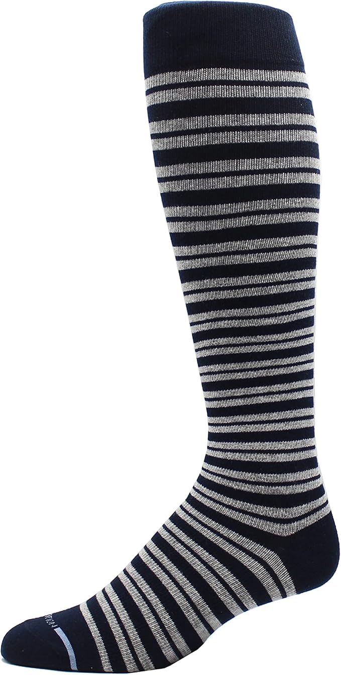 Dr. Motion 4 Pairs Men's Athletic Traveler Graduated Compression Knee High Socks