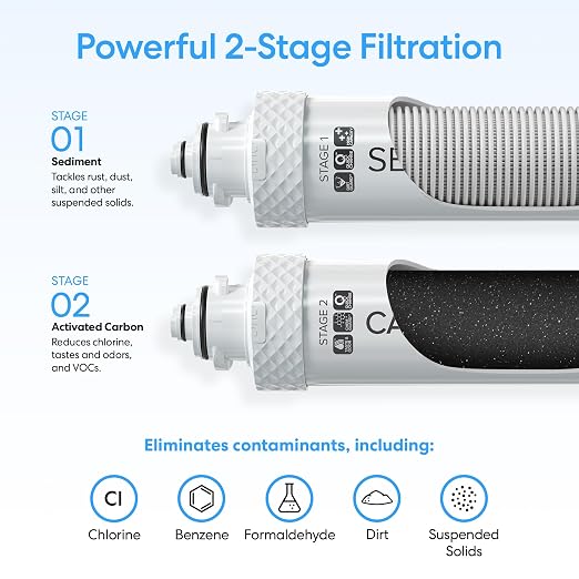 Brio 520 Series No Line Bottom-Loading Water Cooler with Built-in 2 Stage Water Filter Black