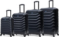 InUSA ENDURANCE Luggage with Spinner Wheels | Durable Lightweight Hardshell Suitcase, Travel Sets with Handle and Trolley | (20in, 24in, 28in, 32in) 4 Pieces Luggage Set | Black