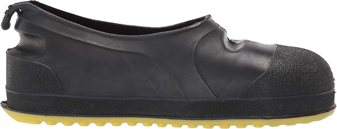 Tingley Workbrutes 35211 Steel Toe Overshoe, Small, Black With Yellow Sole