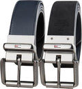 Tommy Hilfiger Men's Reversible Leather Belt, 2‑in‑1 Design for Dress Or Casual Wear