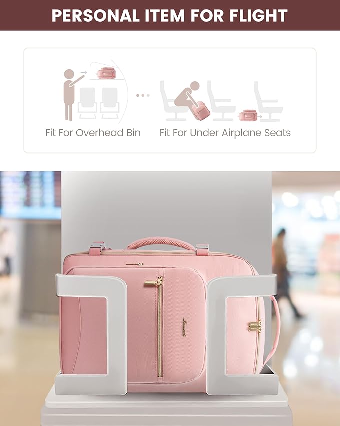 LOVEVOOK 40L Travel Backpack Flight Approved Carry on Backpack,3 Packing Cubes,Waterproof Personal Item Travel Bag,TSA Carry on Luggage Suitcase Travel Essentials,Gifts for Women & Men,fits 17" Laptop