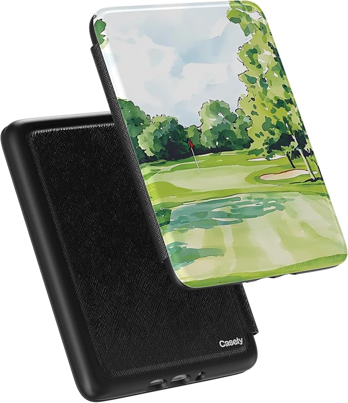Casely Kindle Case | Clubhouse | Tee Time | Compatible with 7” Kindle Colorsoft and 7” Kindle Paperwhite (12th Gen 2024 Models)