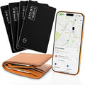 4-Pack 2026 Air Card Tag Tracker Wallet Tracker Card| Ultra Slim 0.07in, IP68 Waterproof | Works with Find My (iOS) | for Wallets, Keys, Luggage,Bags