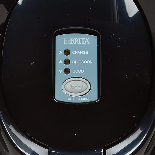 Brita Space Saver Water Filter Pitcher-Black-6 Cup