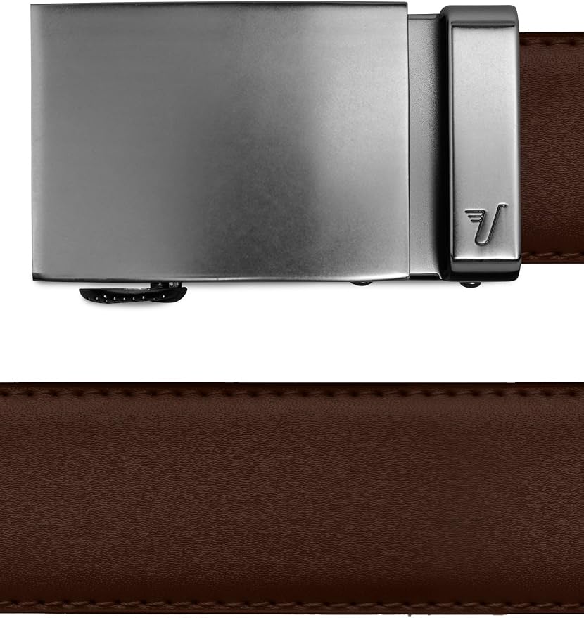 Mission Belt Men's Leather Ratchet Belt, 40mm Metal Collection