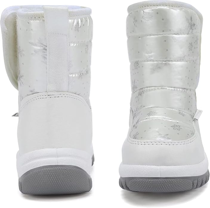 CIOR Winter Snow Boots for Boy and Girl Outdoor Waterproof with Fur Lined(Toddler/Little Kids)