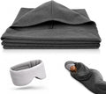 Sleep Pod Set for Deep Sleep - Wearable Sleeping Bag with Soft Weighted Warm Fabric & Premium Eye Mask, Cozy Slumber Wrap for Home Lounging, Camping & Long Travel, Restful Sleep Companion Combo