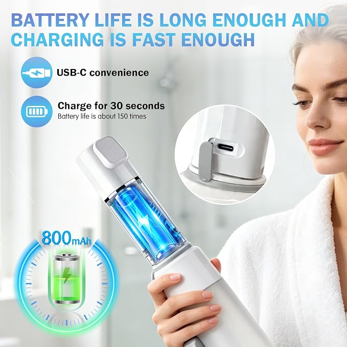 Portable Bidet for Travel - Rechargeable Electric Handheld Travel Bidet Sprayer for Women & Men Waterproof, Travel Bidet for Postpartum & Personal Hygiene | Rechargeable Electric Handheld Travel Bidet Sprayer for Women & Men Waterproof, Travel Bidet fo...