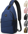 Pritent Crossbody Bags for Women Men Trendy Sling Bag Backpack Casual Chest Bag with Convertible Shoulder Strap