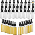 EPHECH 100PCS Small Spray Bottle, 1oz/30ml Travel Spray Bottle Clear Fine Mist Spray Bottles Plastic Empty Refillable Spray Bottles for Skin Care, Hair Care, Plant Care & Home Cleaning